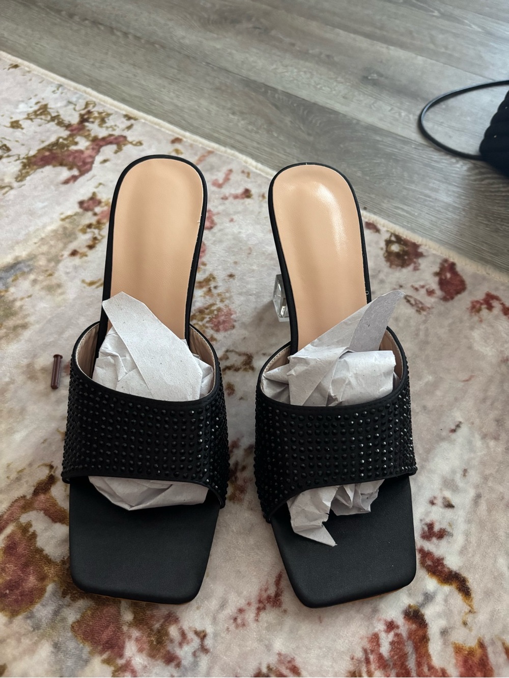 Black mule heel